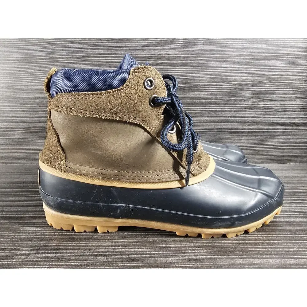 Vintage Women's Duck Boots Bay Area Traders Huntress Steel Shanks Size 9M Blue